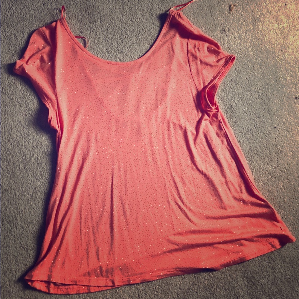 JL Peach Shimmery Top